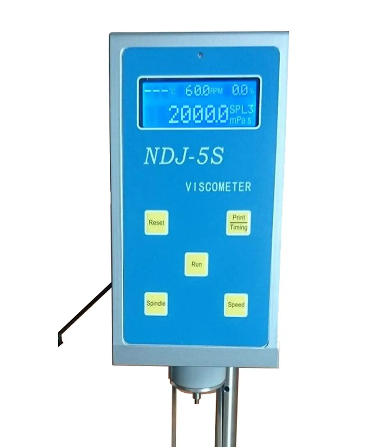 

NDJ-5S Rotating Digital Precise Viscometer Viscosity Tester Meter with RTD Temp Probe 20~100000mPa.s Range Viscosimeter