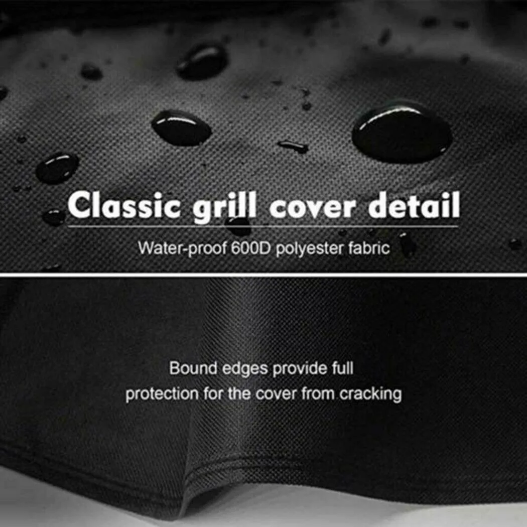 

Barbecue Grill Cover Black Dustproof Garden Heavy-Duty Living Outdoor Parts