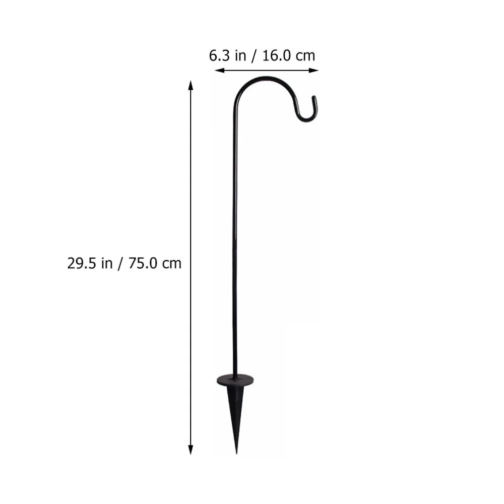 

3Pcs Outdoor Shepherd Hooks Courtyard Hanging Hooks Practical Garden Stakes