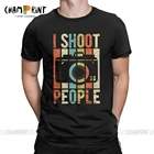 Мужская винтажная футболка с рисунком стреляющих людей, новая футболка из 100% хлопка, женские топы с круглым вырезом, идея подарка