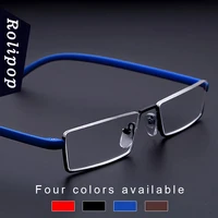 rolipop tr90 reading glasses men metal portable magnifying presbyopic glasses eyewear women half