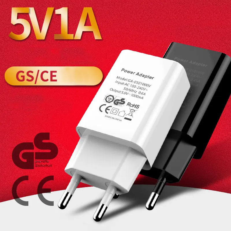 5V1A Европейское зарядное устройство для мобильного телефона европейская