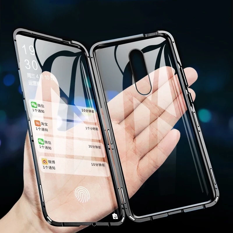 Чехол на весь экран 360 дюйма металлическая искусственная кожа для Oneplus 6T 1 +