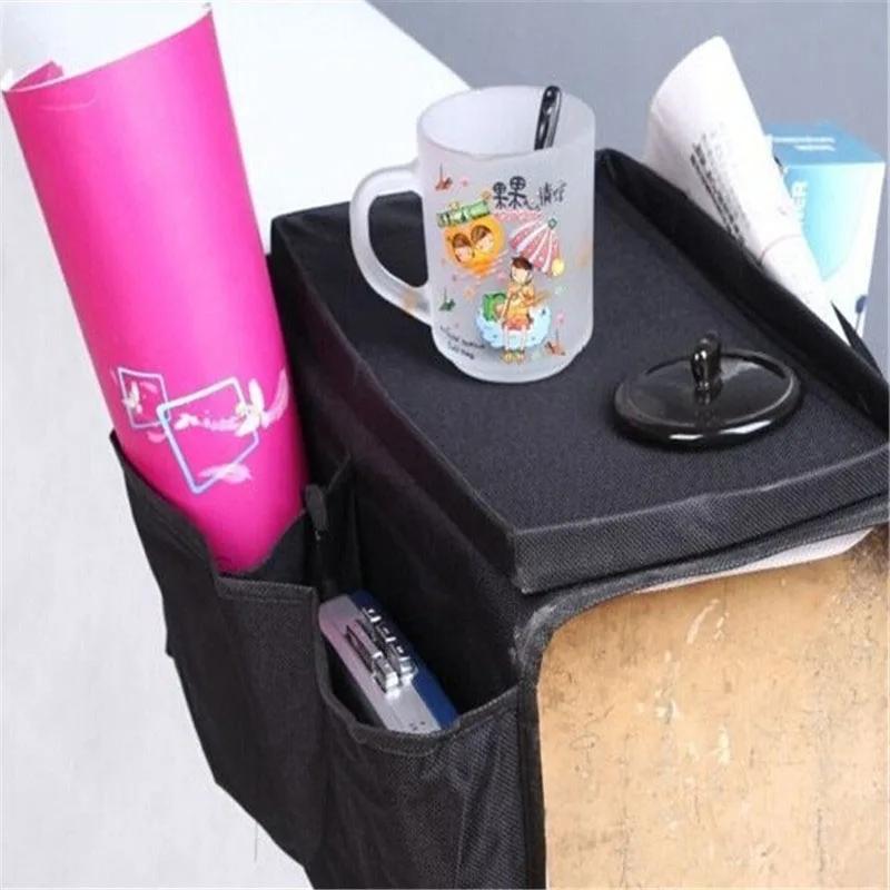 Sofa Hanging Bag Bed Storage Can Organize Small Items Phone Book Black Simple Household Products New | Дом и сад