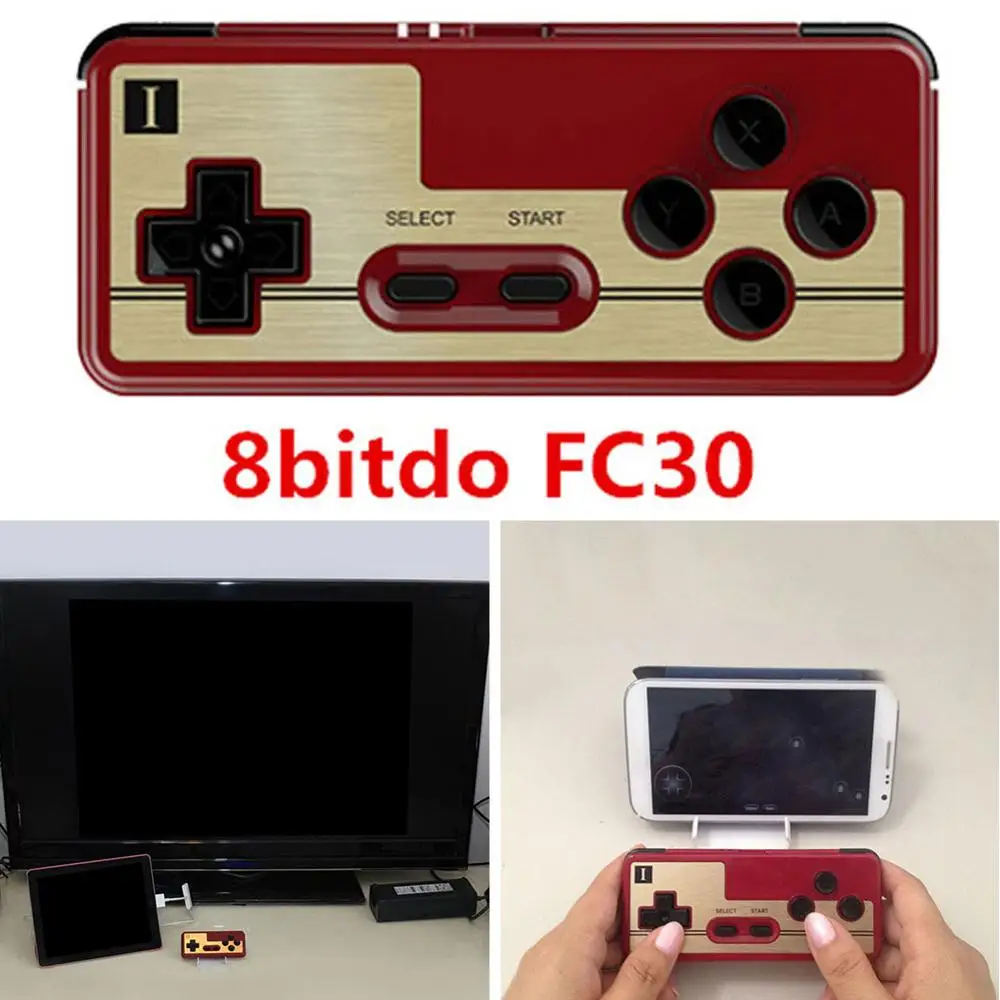 FC30 8BITDO FC30 Bluetooth геймпад классический контроллер с Xstand поддерживает 2 плеера переключатель Android IOS PC - Цвет: FC30