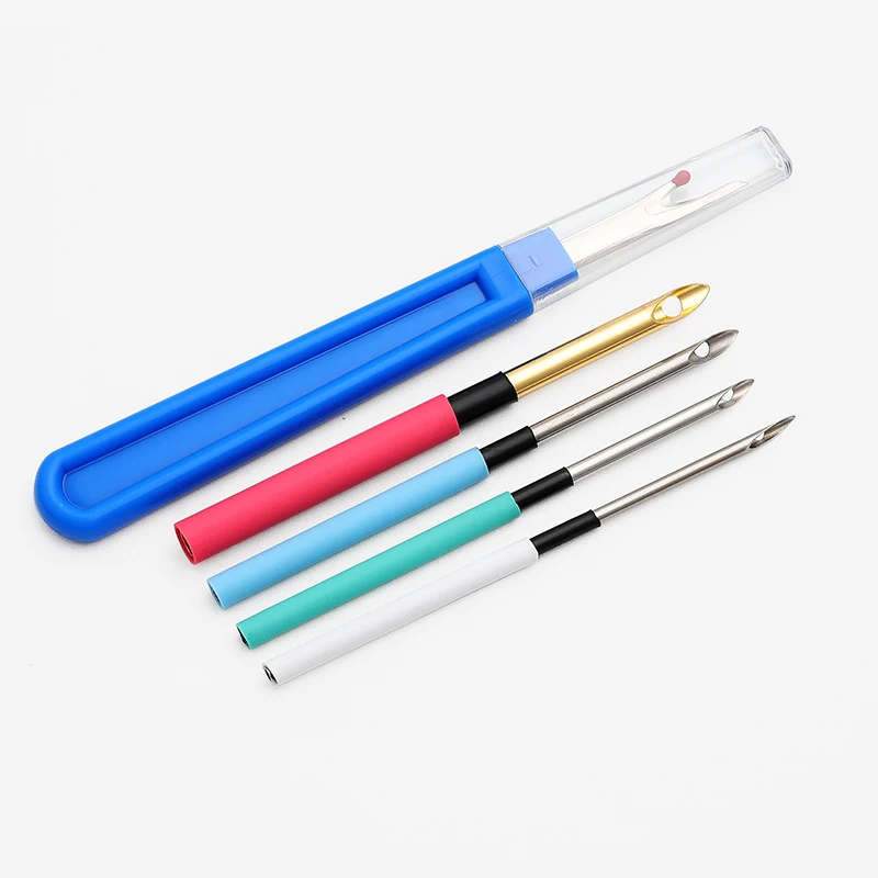 1 комплект удар иглы Нержавеющая сталь для тыкать вышитая бисером в этническом