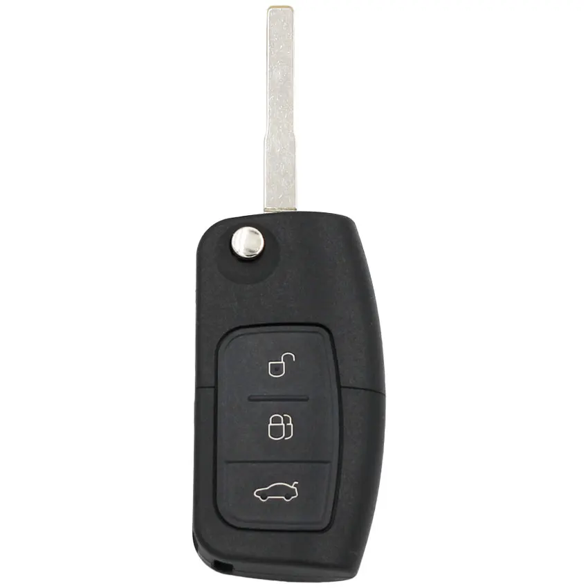 Складной дистанционный ключ с 3 кнопками брелок 433 МГц для Ford Focus чипом 4D63 или без