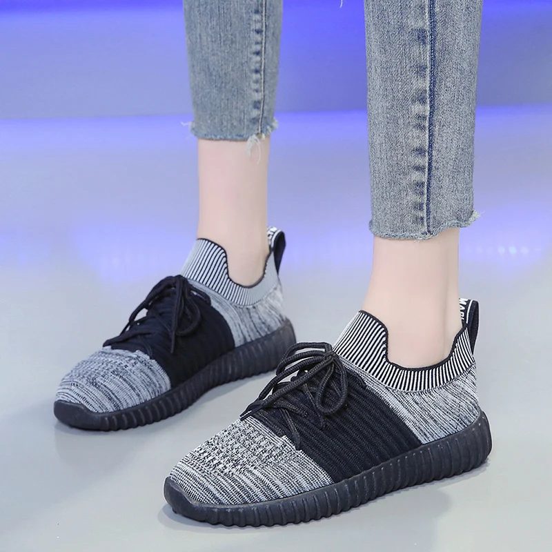 Damyuan/женские мягкие носки Дышащие удобные кроссовки на плоской подошве Женская