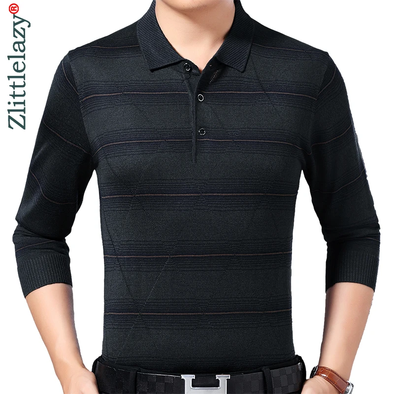2020 брендовая Повседневная Роскошная рубашка-поло с длинным рукавом для фитнеса