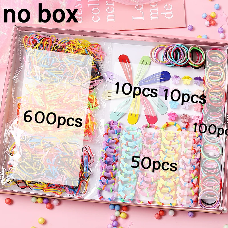 Детские цветные нейлоновые эластичные повязки для волос маленьких девочек Набор