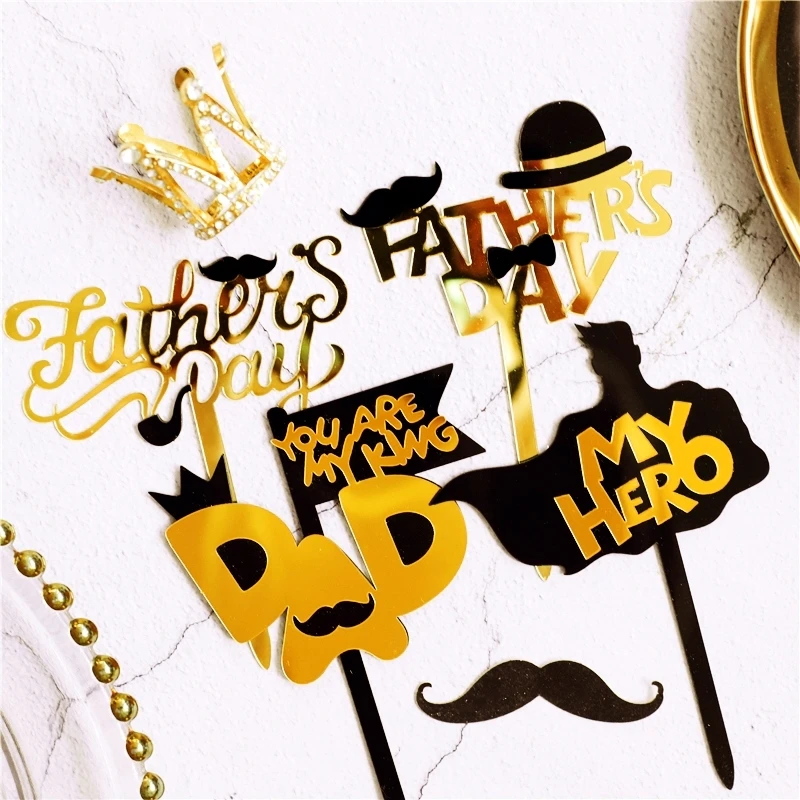 Лучший Папочка на День отца акриловый торт Топпер для папы украшения день