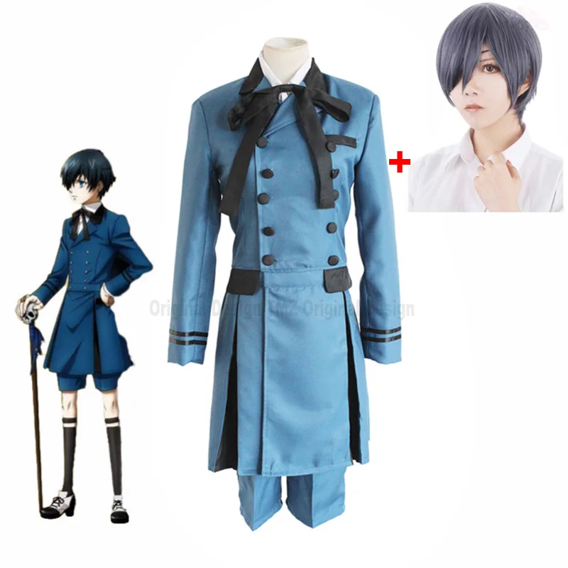 

Black Butler Kuroshitsuji Ciel Phantomhive Cosplay Costume Emboitement Sebastian Kuroshitsuji Aristocrat Cosplay Costume And Wig