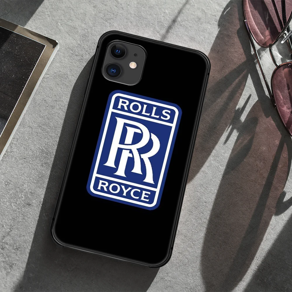 

Rolls Royce car logo Phone Case Cover Hull For iphone 5 5s se 2020 6 6s 7 8 12 mini plus X XS XR 11 PRO MAX black Cover Tpu Back