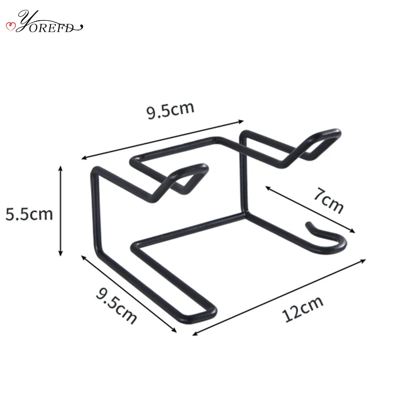 

OYOREFD Wall Mounted Multi-function Hair Dryer Holder Bathroom Stainless Steel Hairdryer Cable Holder Bathroom Storage Organizer