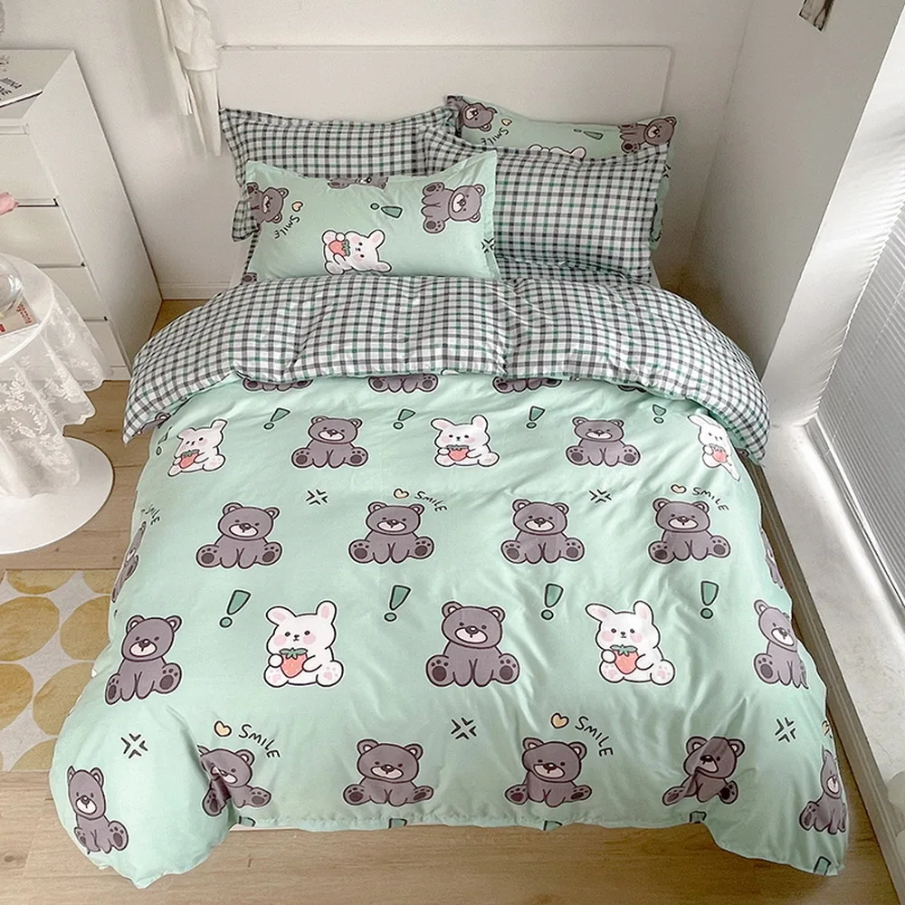 

Односпальная/двуспальная кровать-Рождественский подарок пододеяльник наволочка и простыня одинарный полный королевский большой семейный...