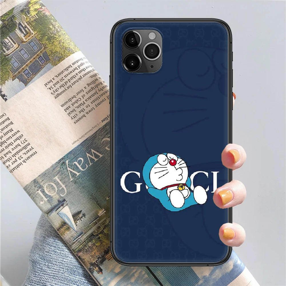 

Luxury Brand Doraemon GG Phone Case Cover Hull For iphone 5 5s se 2 6 6s 7 8 12 mini plus X XS XR 11 PRO MAX black fashion
