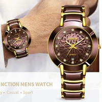 2020 lige new fashion women ceramic quartz clock men watches top brand luxury diamond ladies clock watch men couple wristwatch