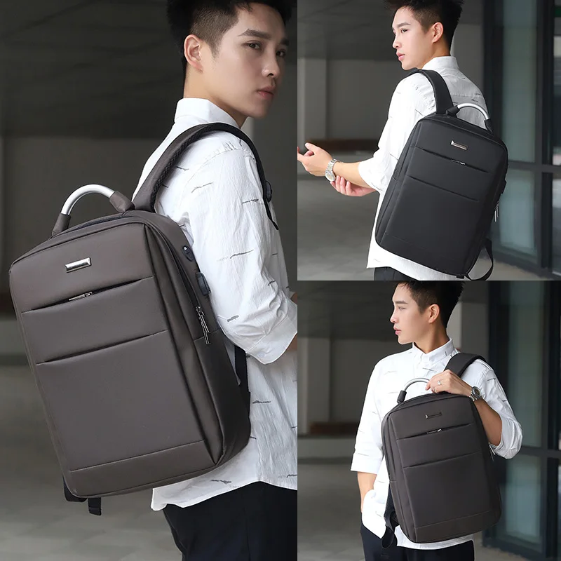 Fashion 15.6inch Laptop Backpack Men USB Charging Travel backpacks Work Business Bag Male Waterproof Schoolbag College Back Pack | Багаж и