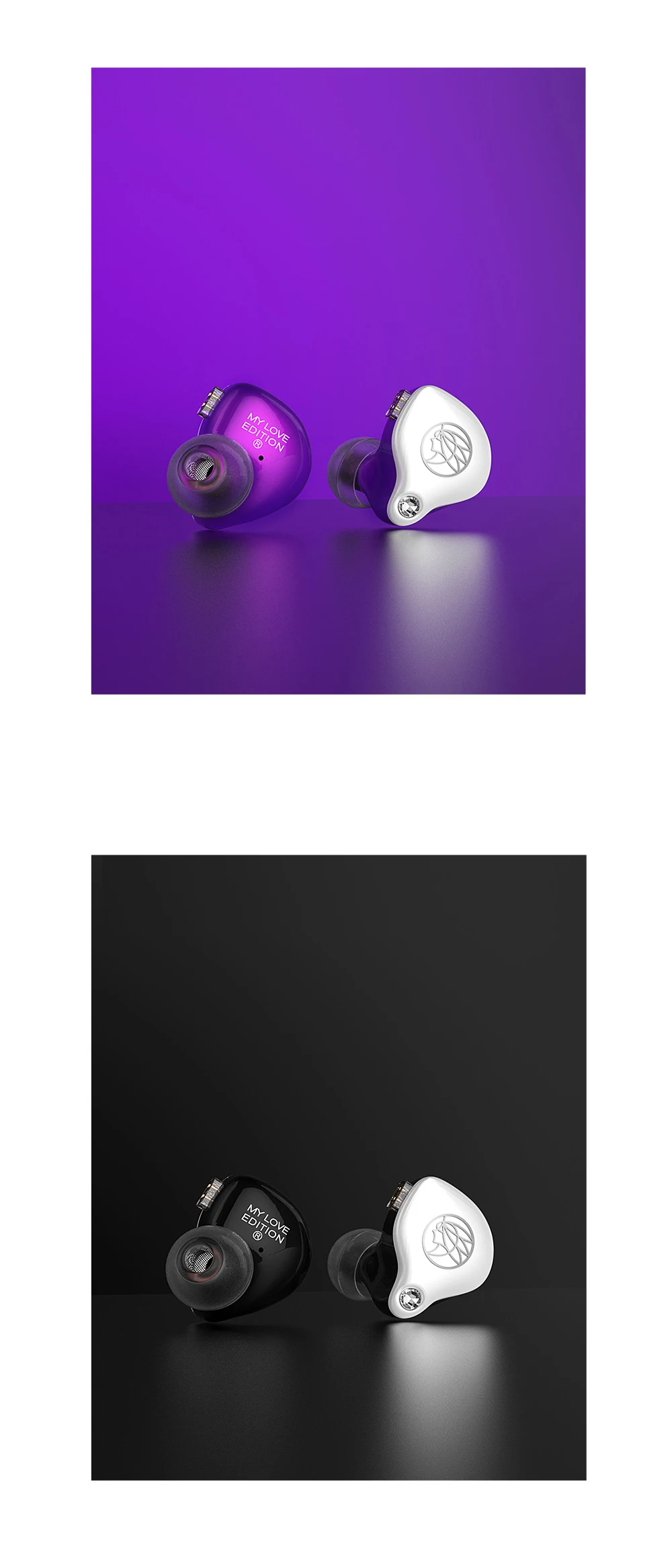 TFZ MyLove Edition HIFI металлическая гарнитура, гибридные наушники в ухо, Спортивная гарнитура с шумоподавлением, 55Ω 108dB, KING PRO