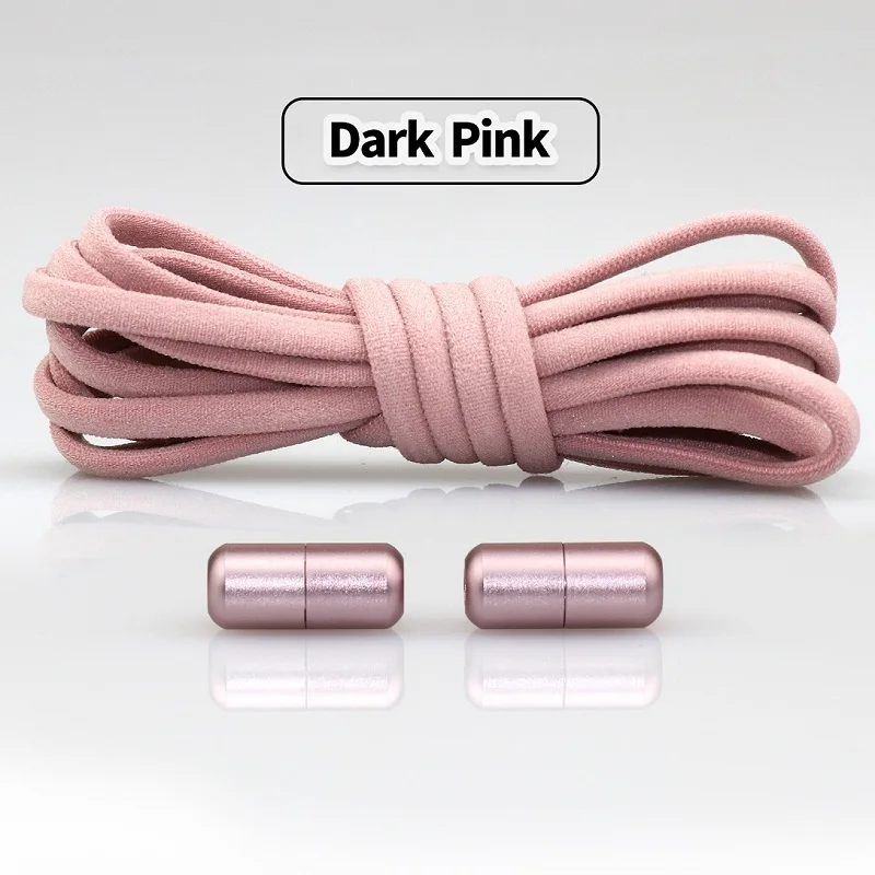 

1Pair Elastic No Tie Shoelaces Metal Lock Shoe Laces Kids Adult Women Men Shoes lace String