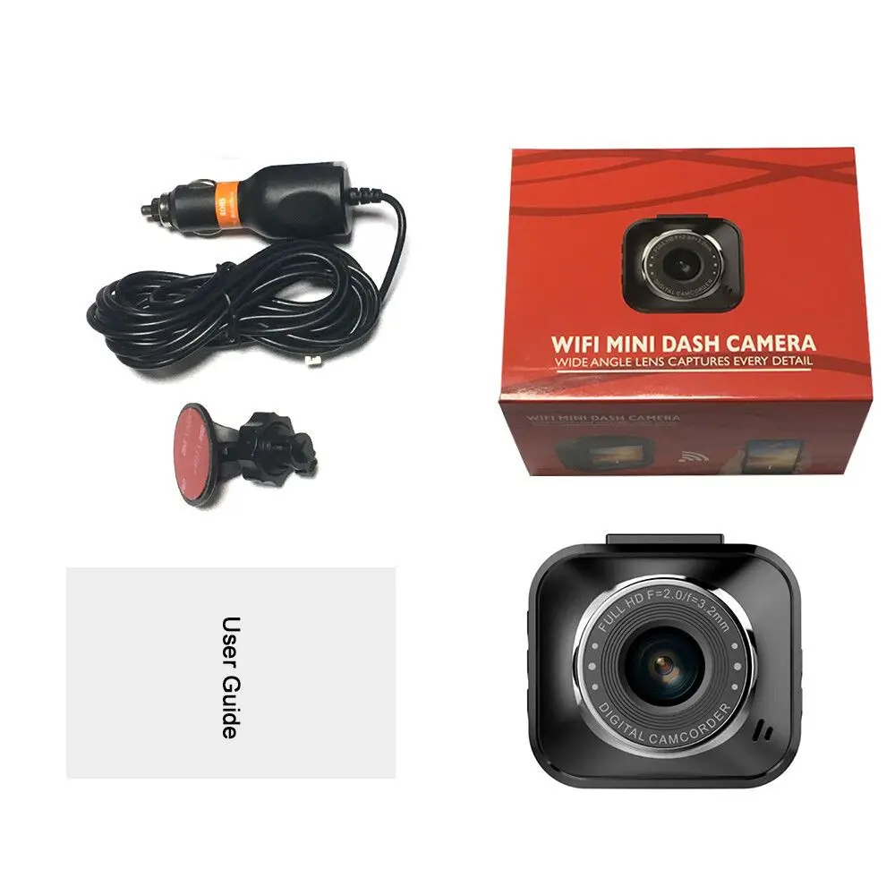 Автомобильный мини видеорегистратор Conkim HD 1080P Wi Fi мониторинг парковки камера для