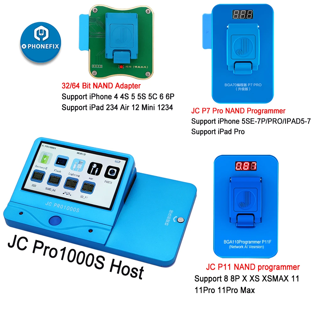 Программатор JC Pro1000S NAND последовательный номер чтение запись и ремонт ошибок для