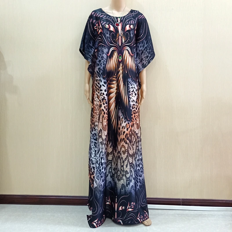 Новинка 2019 Африканское длинное платье с коротким рукавом африканские платья