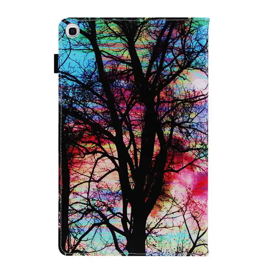 Новый Модный чехол книжка из искусственной кожи с принтом для Samsung Galaxy Tab A 10 1 2019 T515