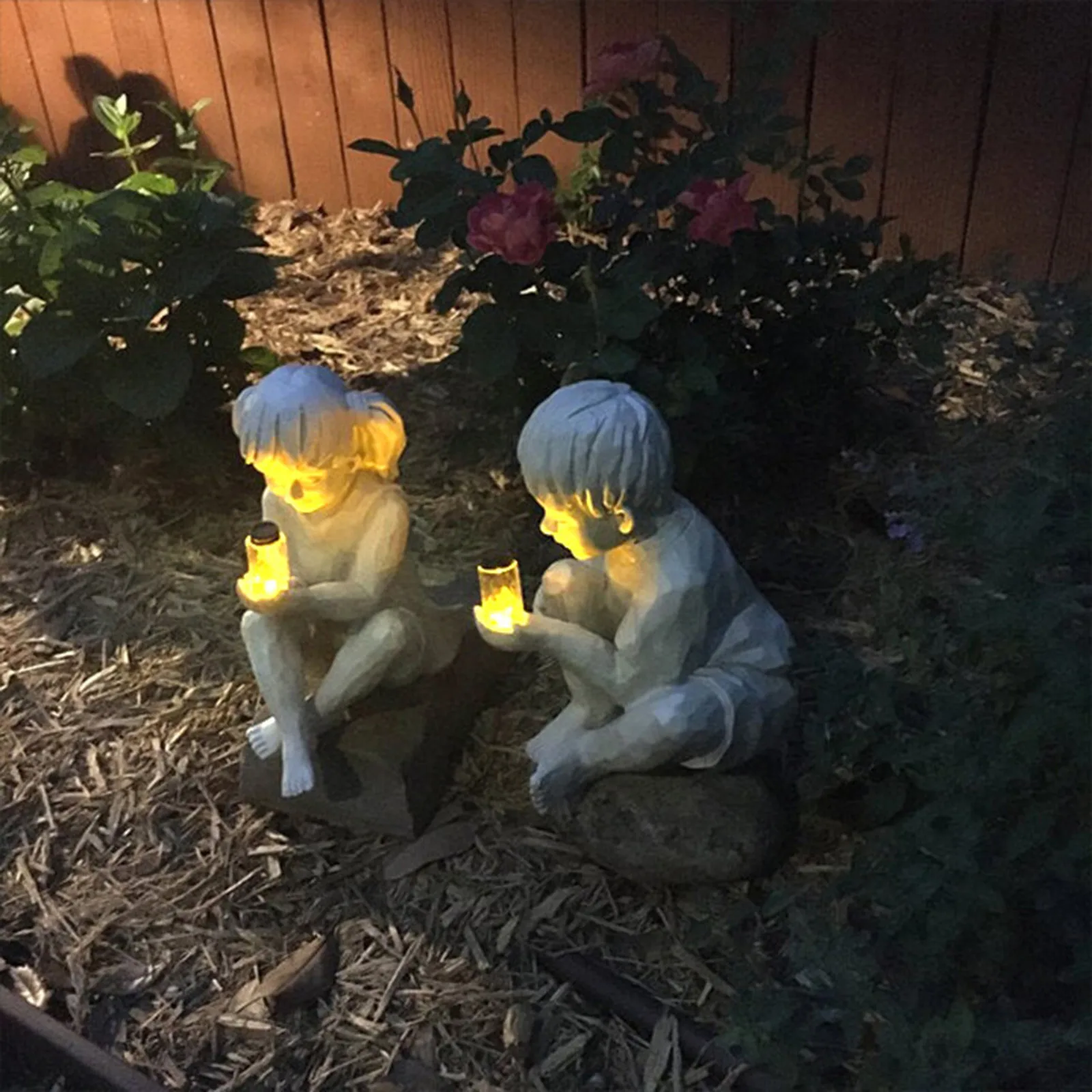 

Solar Lighting Statue Figure Present Toys Birthday Best Gifts Outdoors Garden Decor Office Ornament Car Props High Quality