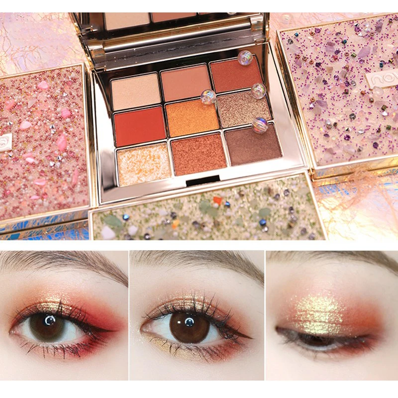 Роскошная Палитра теней для век водостойкая стойкая к размыванию отблеск