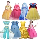 Платье принцессы для девочек, Детский костюм для Хэллоуина, рождественское платье для девочек