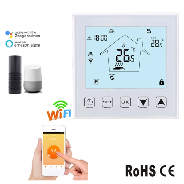 cheap price programmable digital wifi thermostat for floor heating mat systems | Floor Heating Systems &amp Parts