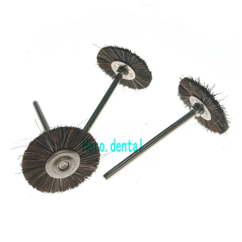 Щетка для полировки конского волоса 100 шт. зубных вращающихся инструментов