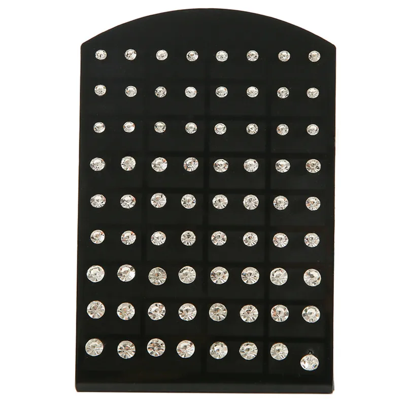 36 пар/уп. 4 мм 5 6 стразы серьги-гвоздики для женщин и девочек серьги с кристаллами