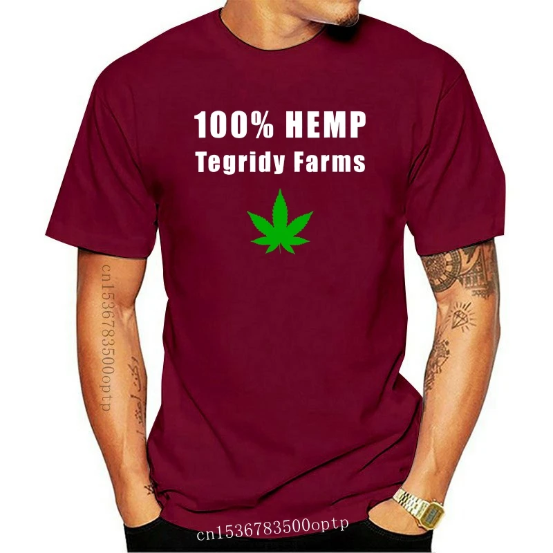 Бренд 100% конопли Tegridy фермы футболка Для мужчин короткий рукав Футболка|Мужские