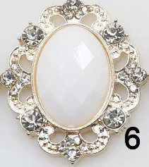 6 Ywxinxi Горячие 10 шт./lot25*30 металлический сплав стразы пряжка с плоской задней стороной для декорирования вестибюлей поделки Рождественские украшения аксессуары - Цвет: 6