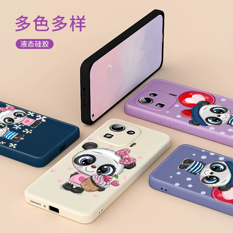 

Raccoon Cartoon Animal Cute For Xiaomi Mi Mix 4 3 11 10 9 5G Ultra Pro Lite Youth X S Liquid Silicone Soft Cover Phone Case