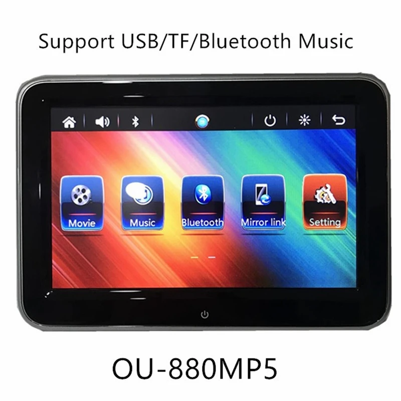 8 дюймов Hd Автомобильный подголовник монитор Dvd видео плеер Usb/Sd/Fm Tft цифровой