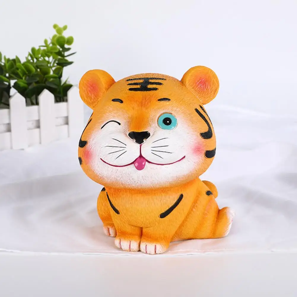 

Saving Pot Unique Bring Vitality Animal Sculpture Hand-painted Eye-catching Bank Money Boxes