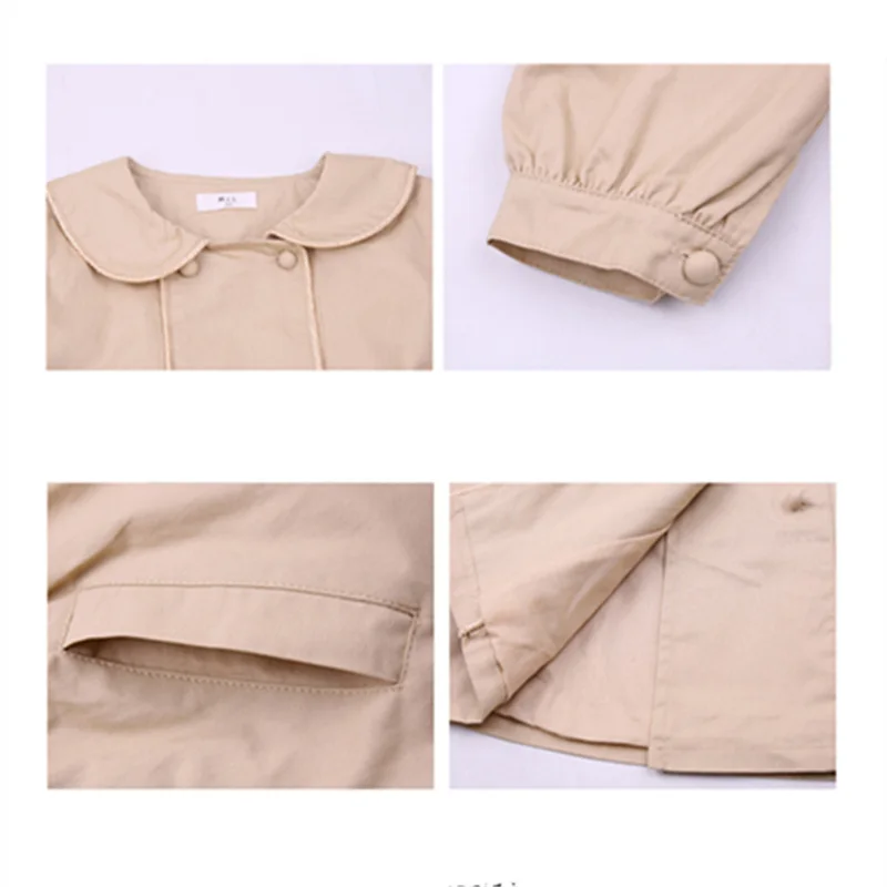 

Jackets for Girls Toddler Fashion Kids Girls Jacket Double-breast Windbreaker for Girls Autumn Children Jacket Girls Trench Coat