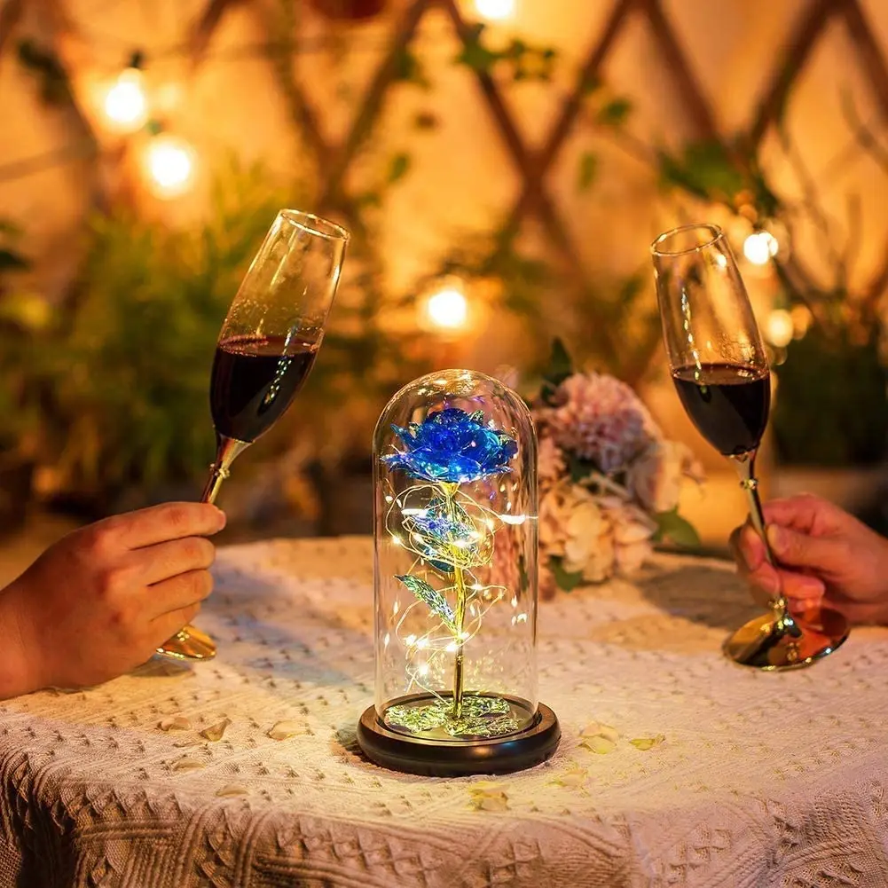 

Colorful rose gift, with LED light string, mother's Day graduation gift, Christmas, Valentine's day, birthday, anniversary