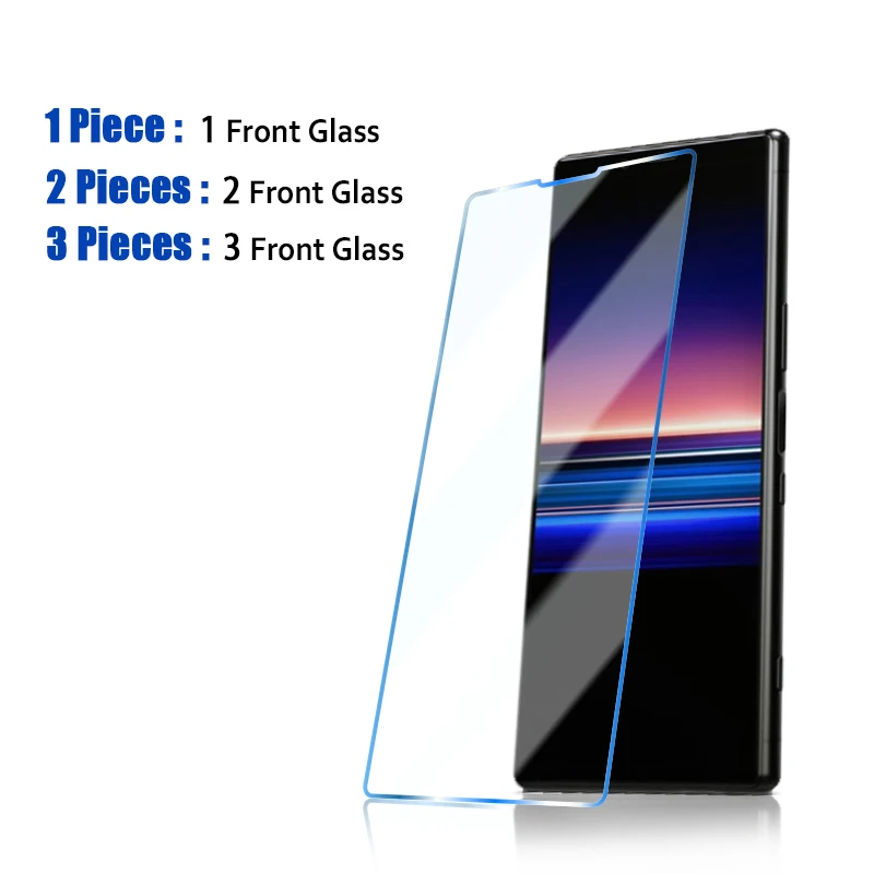 3pcs screen protector for sony xperia 5 10 ii plus xa1 tempered glass for sony xperia l l2 l3 l4 xz1 z3 z4 z5 compact glass free global shipping