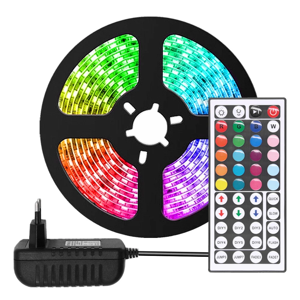 Светодиодная лента RGB светильник 2835 / 5050 SMD гибкая fita светодиодный 5 м 10 диод