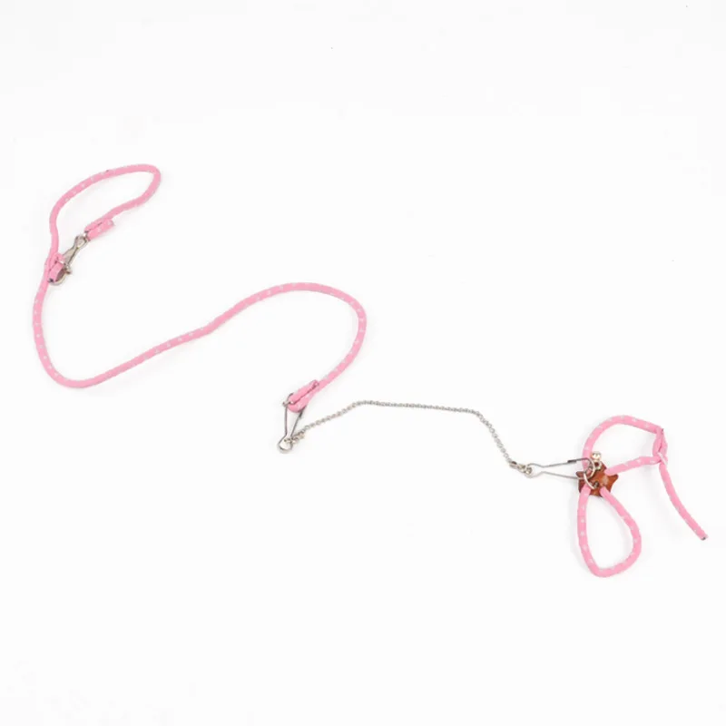 Регулируемый поводок для попугая шлейка птицы тренировочная веревка против