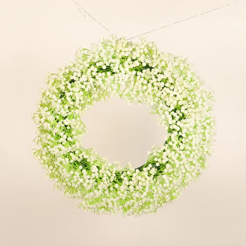 Искусственный гирлянда из звездочек декоративные ротанг симуляция венка