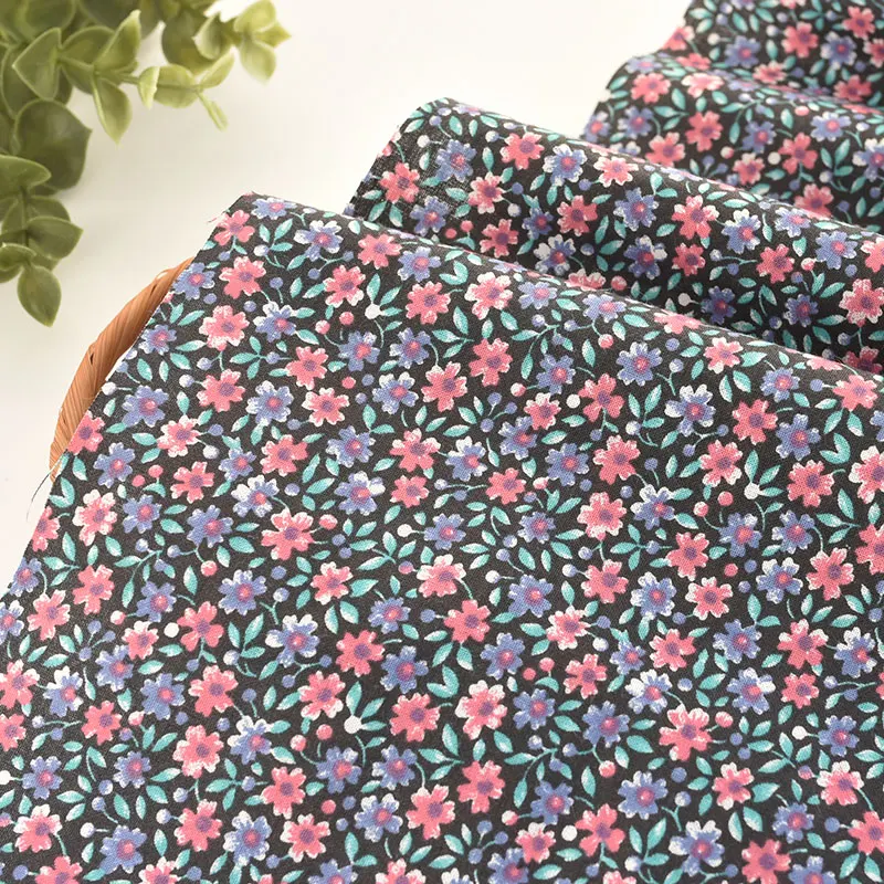 

150x50cm/pcs Cotton fabric floral fabric dress skirt shirt children's dress Handmade DIY