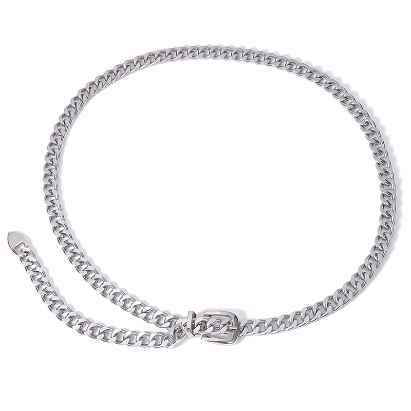 

Fashion Elegant Ladies Waist Chain Metal Chain Belt Wild Thin Waistband Women Dress Decoration Belts Bohemian Slim Belt