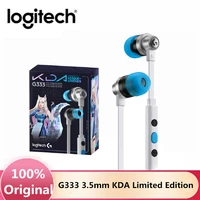 original logitech g333 3 5mm kda limited edition in ear gaming headphones with microphone professional usb gaming headset