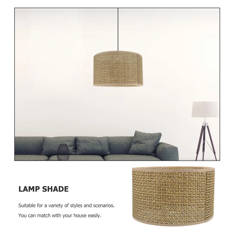 1 шт. современный абажур в деревенском стиле имитация ротанга плетеный