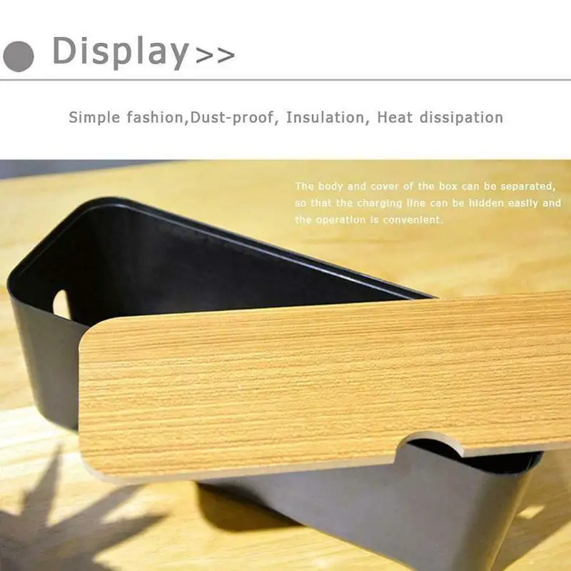 

Home Cable Storage Box Power Line Organizer Case Hollow Container Socket Wire Organizer Cord Case Power V8R3